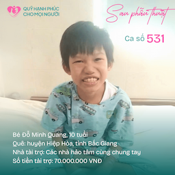  CHÚC MỪNG BÉ ĐỖ MINH QUANG – CA SỐ 531 ĐÃ ĐƯỢC RA VIỆN! 