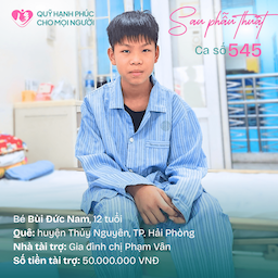 CHÚC MỪNG BÉ BÙI ĐỨC NAM – CA SỐ 545 ĐÃ ĐƯỢC RA VIỆN!