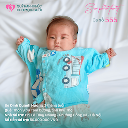 TIN VUI: BÉ ĐINH QUỲNH HƯƠNG (CA SỐ 555) ĐÃ ĐƯỢC XUẤT VIỆN! 