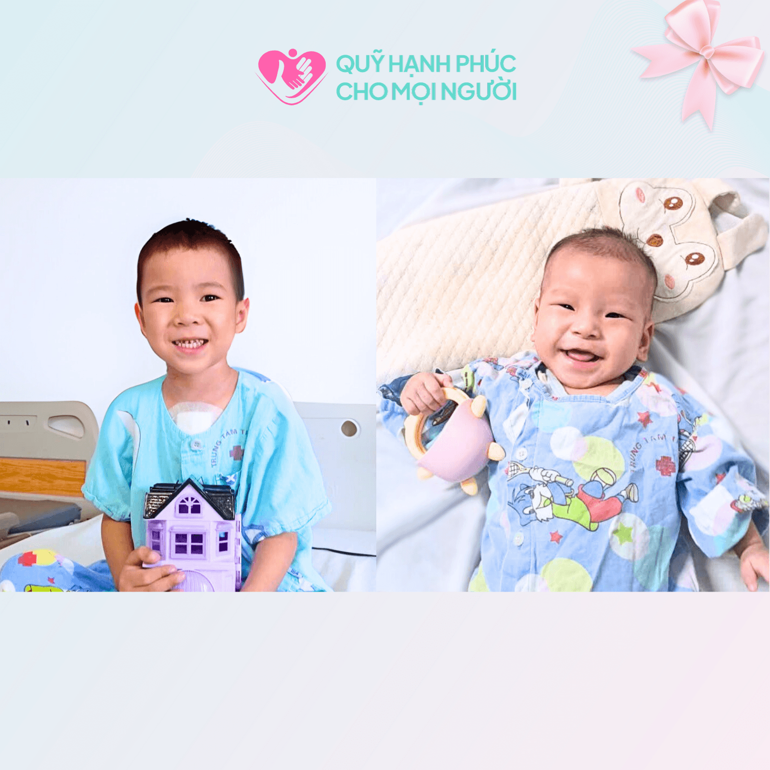  CHÚC MỪNG 2 EM BÉ ĐÃ RA VIỆN SAU PHẪU THUẬT TIM THÀNH CÔNG! 