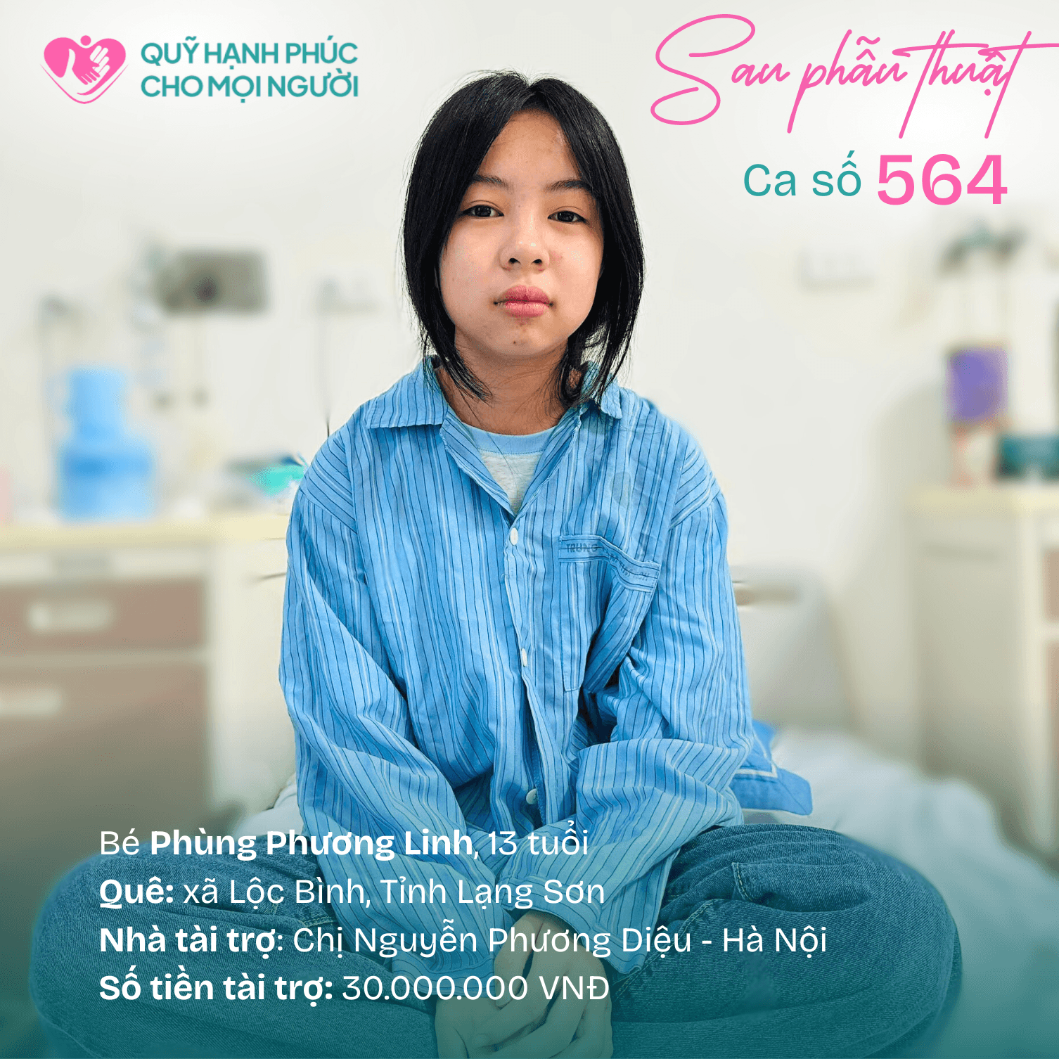 TIN VUI: BÉ PHÙNG PHƯƠNG LINH (CA SỐ 564) ĐÃ ĐƯỢC XUẤT VIỆN!