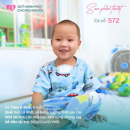 TIN VUI: BÉ THÀO A SÌNH (CA SỐ 572) ĐÃ ĐƯỢC XUẤT VIỆN!