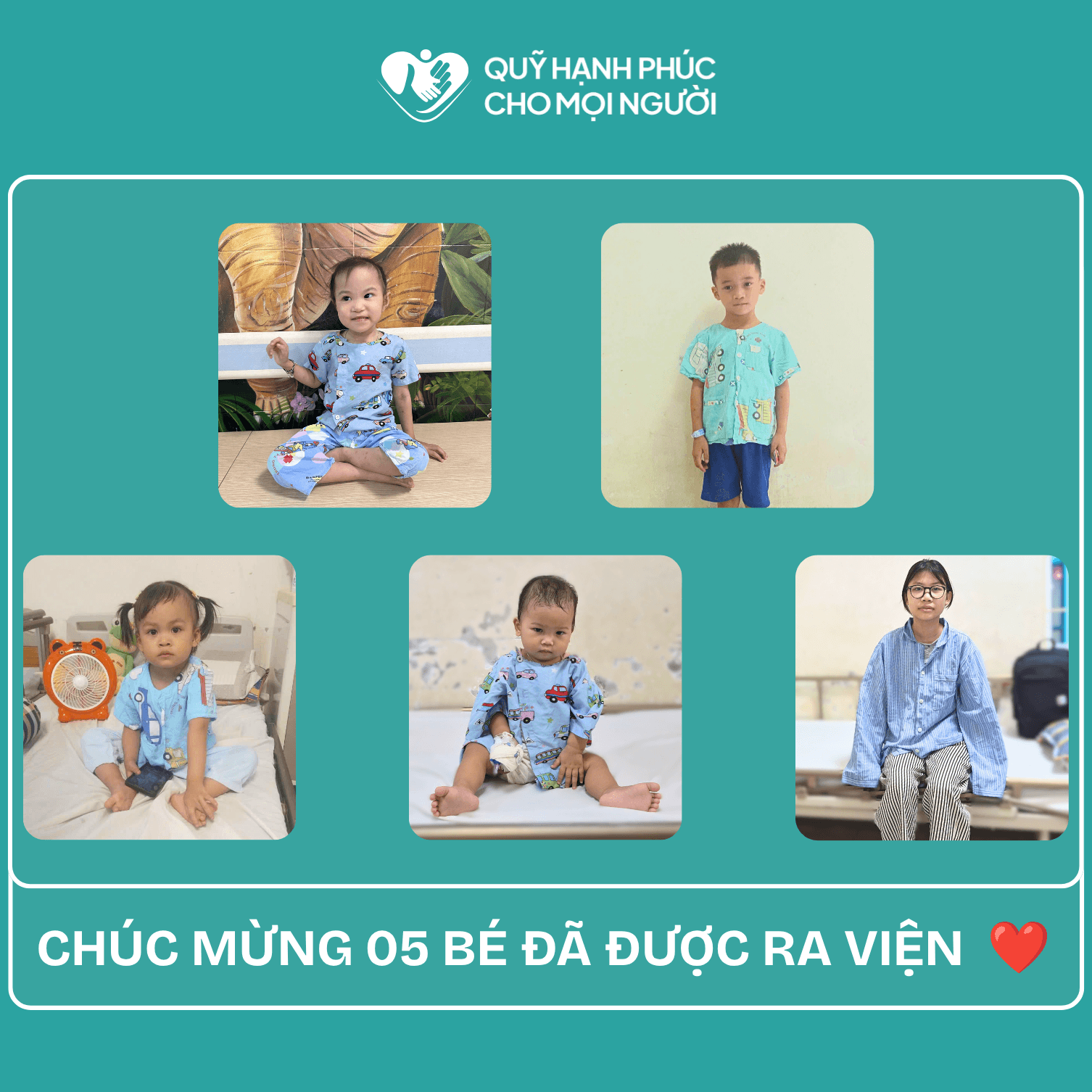 CHÚC MỪNG 05 BÉ (CA SỐ 609-625-632-633-640) ĐÃ ĐƯỢC RA VIỆN❤️