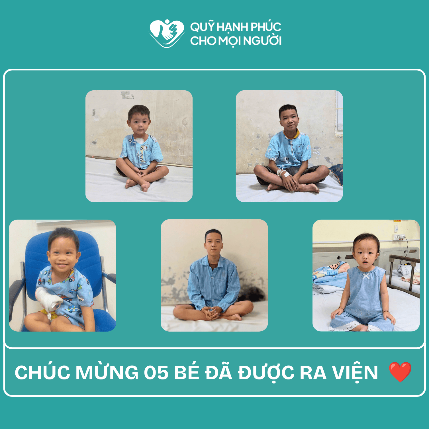 CHÚC MỪNG 05 BÉ (CA SỐ 618-619-620-621-622) ĐÃ ĐƯỢC RA VIỆN❤️